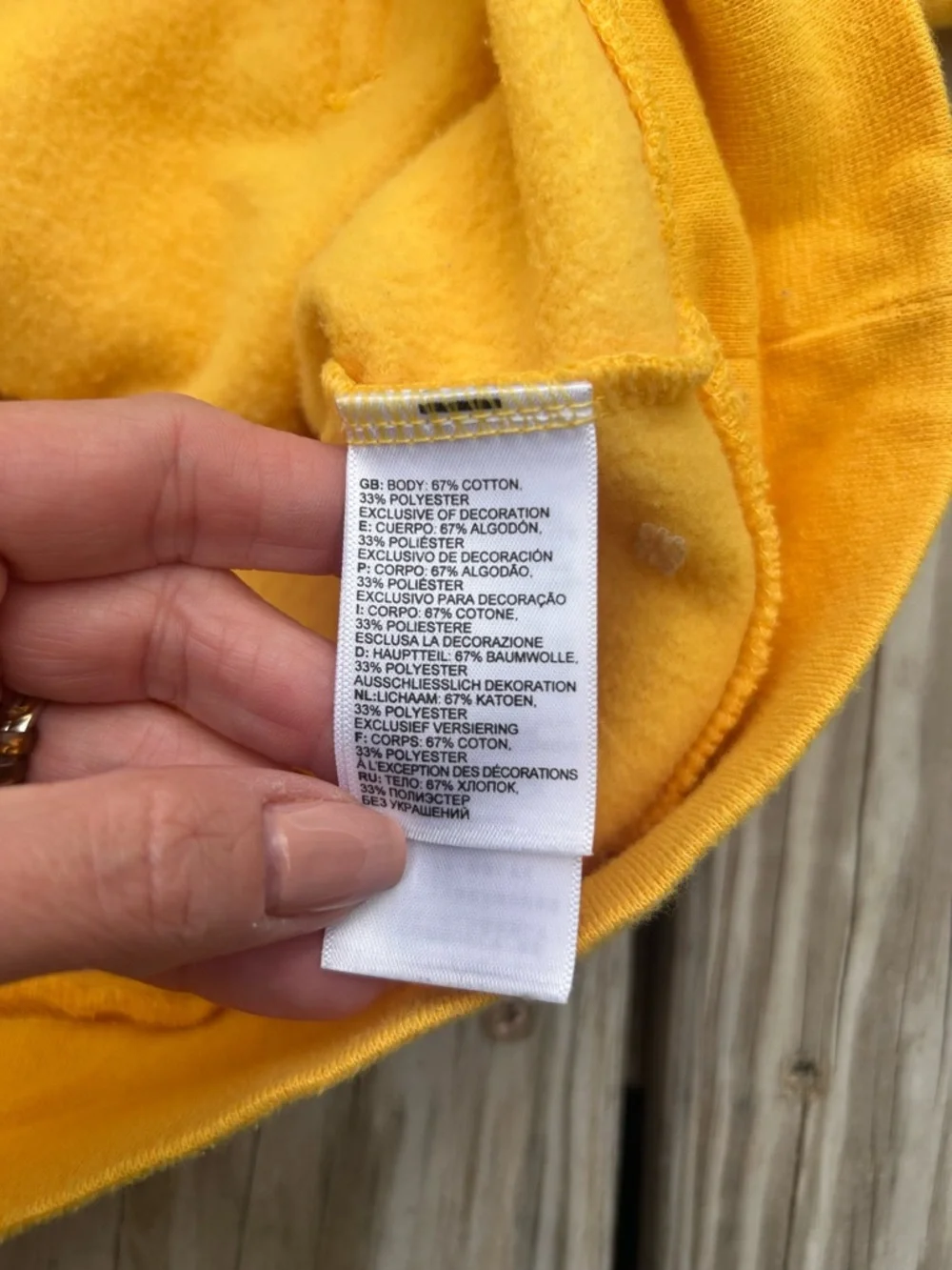 The North‎ Face Hoodie Yellow Pullover Big Logo Sweatshirt Men’s Medium EUC